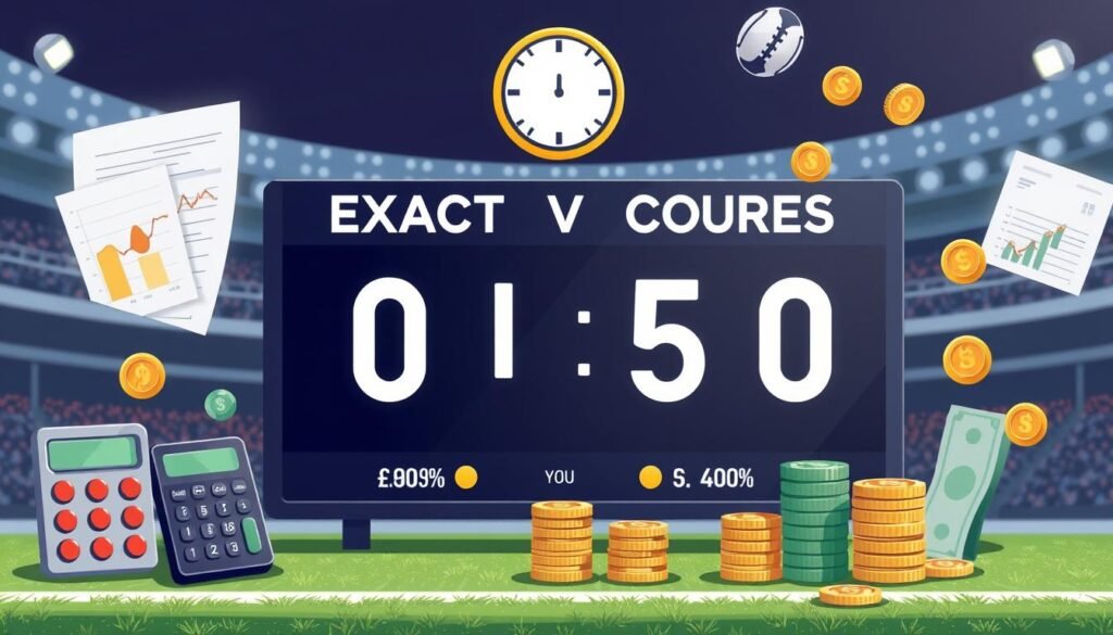 Definición de apuestas al marcador exacto