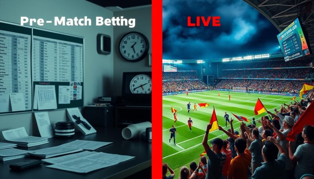 comparativa apuestas pre-partido y en vivo